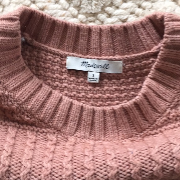 Madewell Rose Pink Crop Sweater - Picture 4 of 4